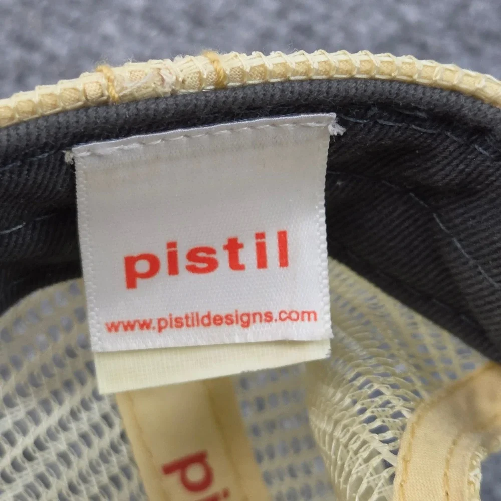 Pistil Trucker Hat Blue Wolf Mountain Graphic Festival Gorpcore Outdoors Cap
